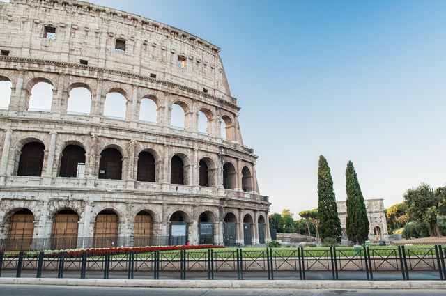 Colosseum and Arch of Constantine – Morning View, Rome
