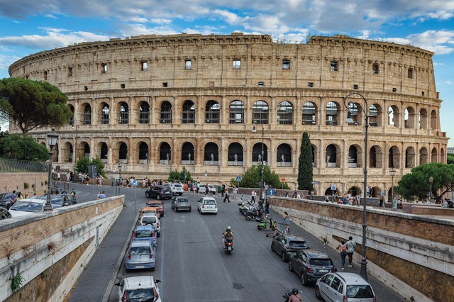 Colosseum and City Life – Rome, Italy