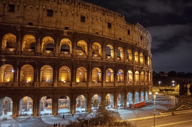 Colosseum Illuminated at Night – Rome, Italy